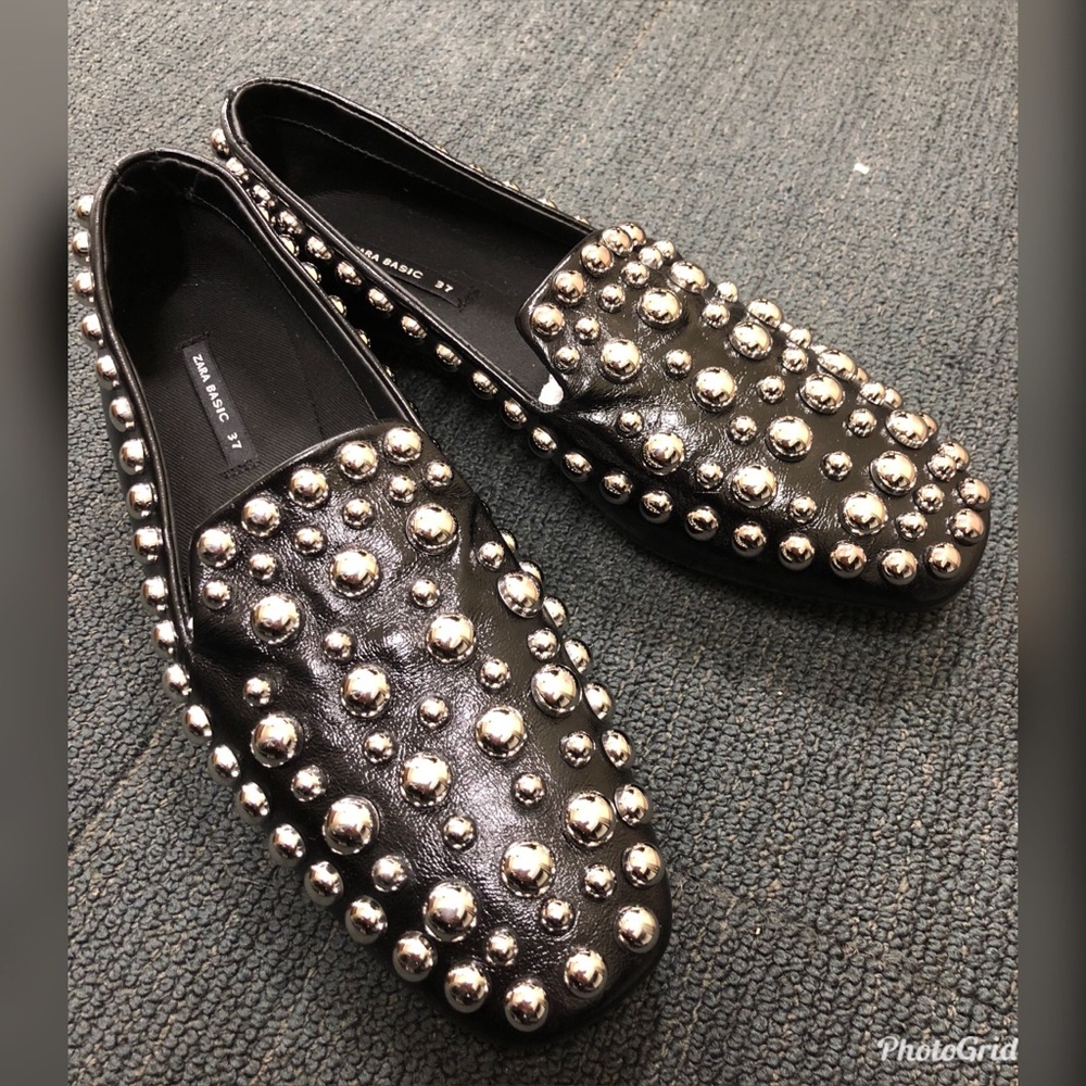 Zara Studded Flats